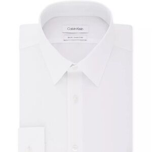 Calvin Klein Slim-Fit Stretch, Dress Shirt Size 16, 32-33